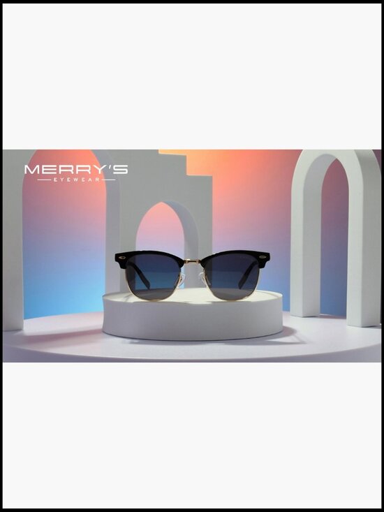 Unisex Polarized Aluminum Sunglasses Semi Rimless Retro Driving Sun Glasses